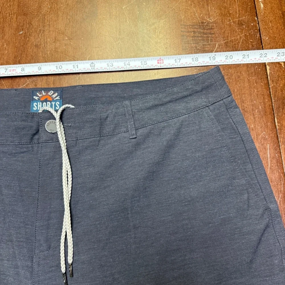 Faherty All Day Shorts Mens 38 Charcoal Grey Hybrid Stretch MSC0012 XL Beach